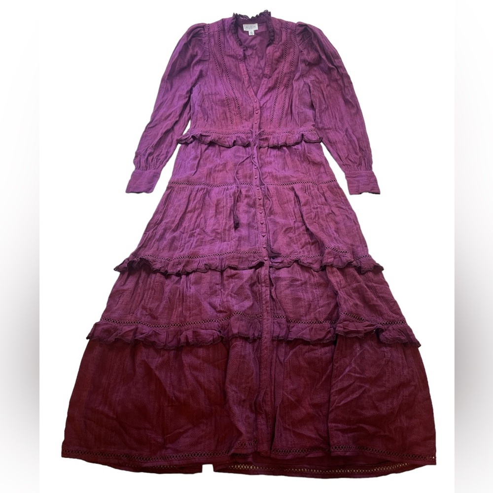 Allison New York Ruffled Dress N218-25 - Picture 2 of 10